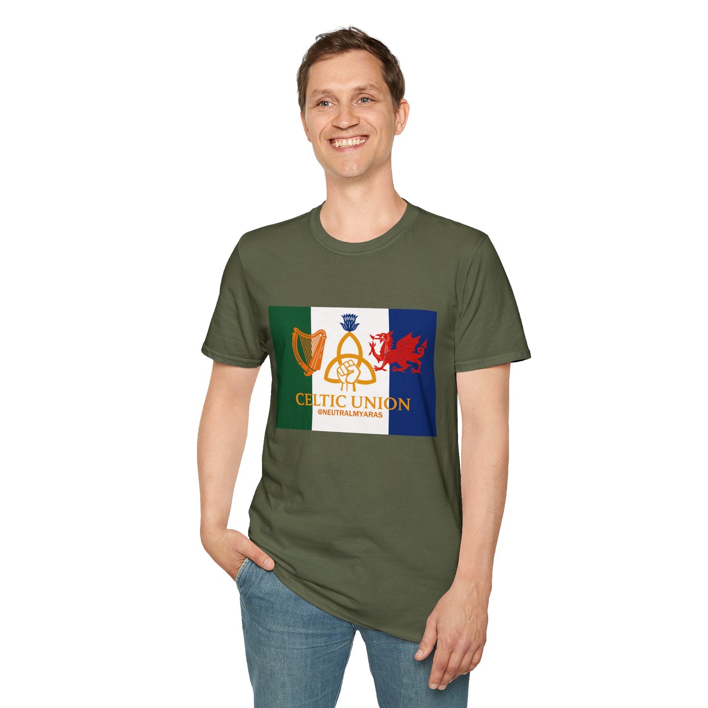 🔥 CELTIC UNION FLAG T-SHIRT ☘️