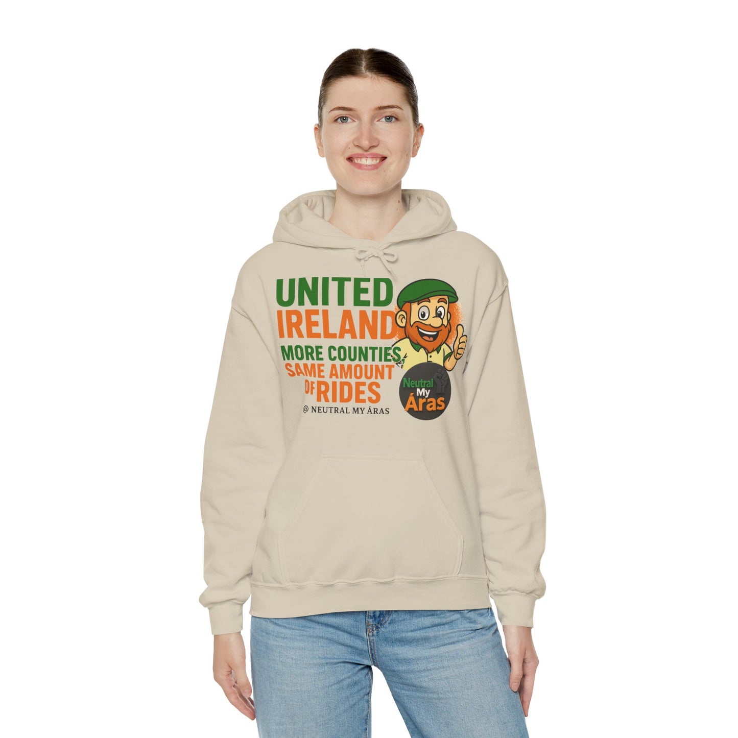 "UNITED IRELAND – MORE COUNTIES, SAME AMOUNT OF RIDES" – The Only Thing That’s Changing is the Territory - United Ireland Graphic Hoodie