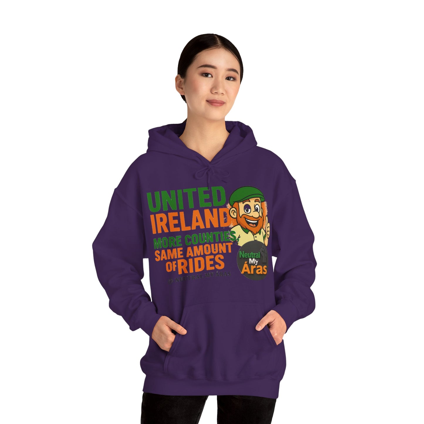 "UNITED IRELAND – MORE COUNTIES, SAME AMOUNT OF RIDES" – The Only Thing That’s Changing is the Territory - United Ireland Graphic Hoodie