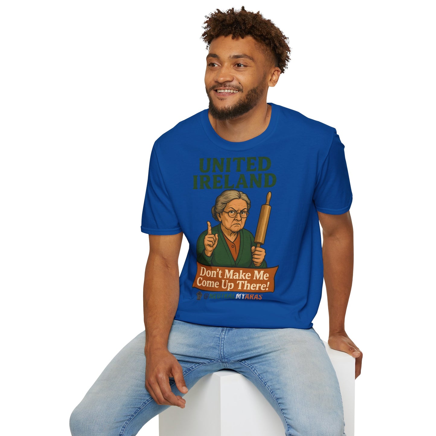 🔥 ANGRY GRANNY "United Ireland – Don’t Make Me Come Up There" T-Shirt ☘️
