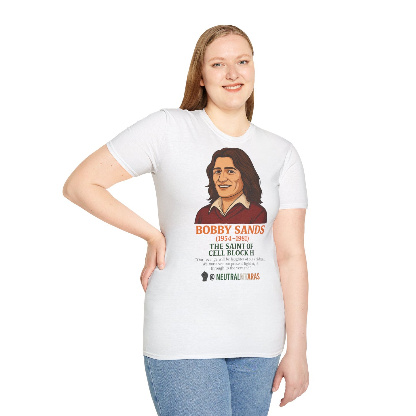 🟧 Bobby Sands – The Saint of Cell Block H T-Shirt ☘️