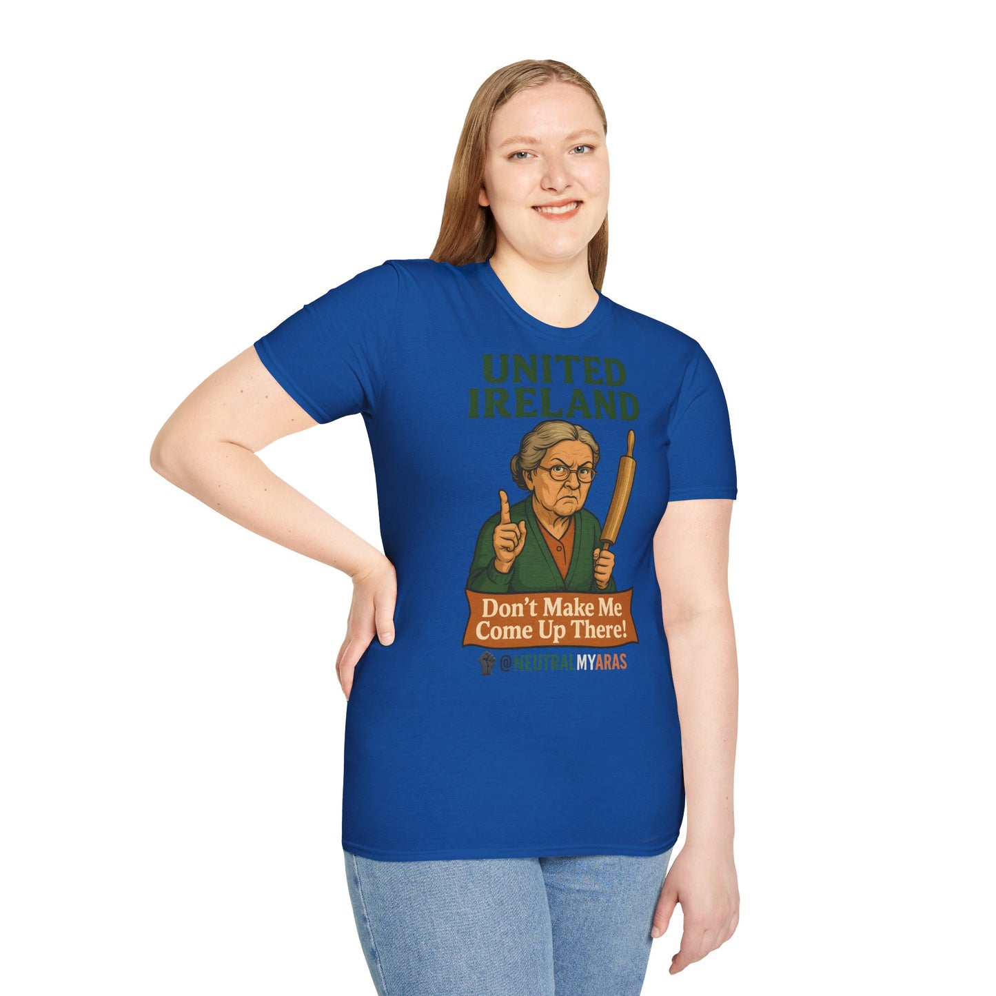 🔥 ANGRY GRANNY "United Ireland – Don’t Make Me Come Up There" T-Shirt ☘️
