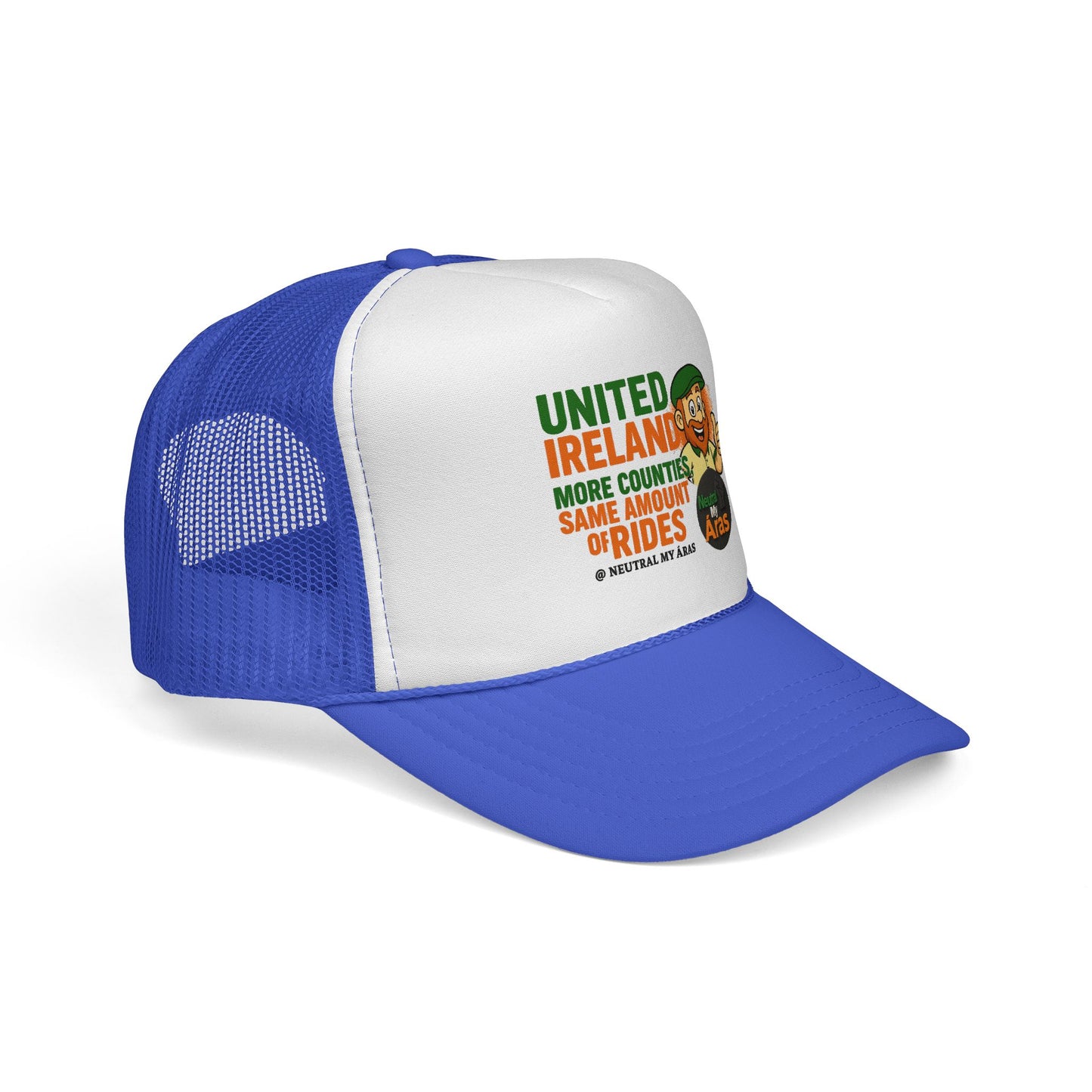 Copy of 🧢 United Ireland Trucker Hat – "More Counties, Same Amount of Rides" Fun Irish Hat, St. Patrick's Day Gift, Casual Outdoor Wear, Festival Accessory, Unique Gift Idea