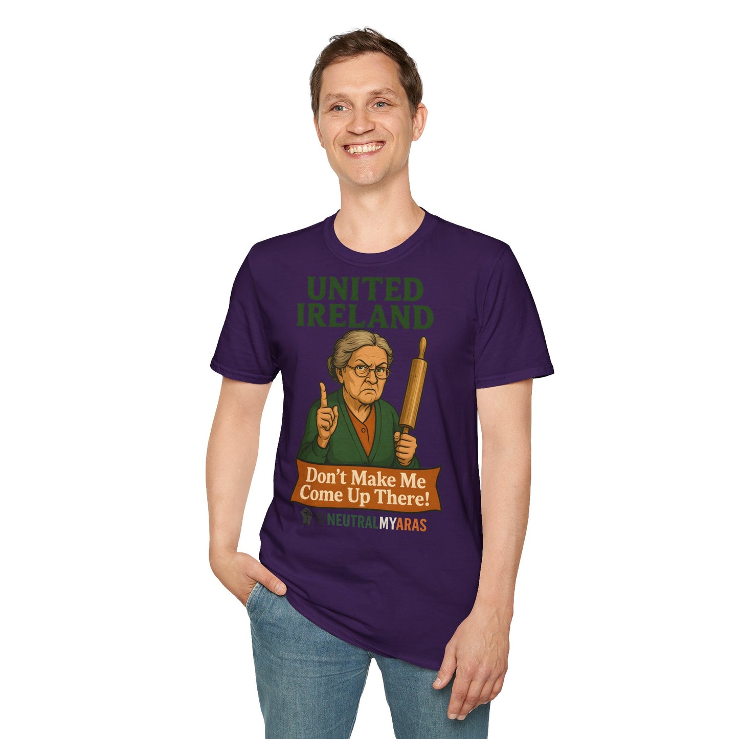 🔥 ANGRY GRANNY "United Ireland – Don’t Make Me Come Up There" T-Shirt ☘️