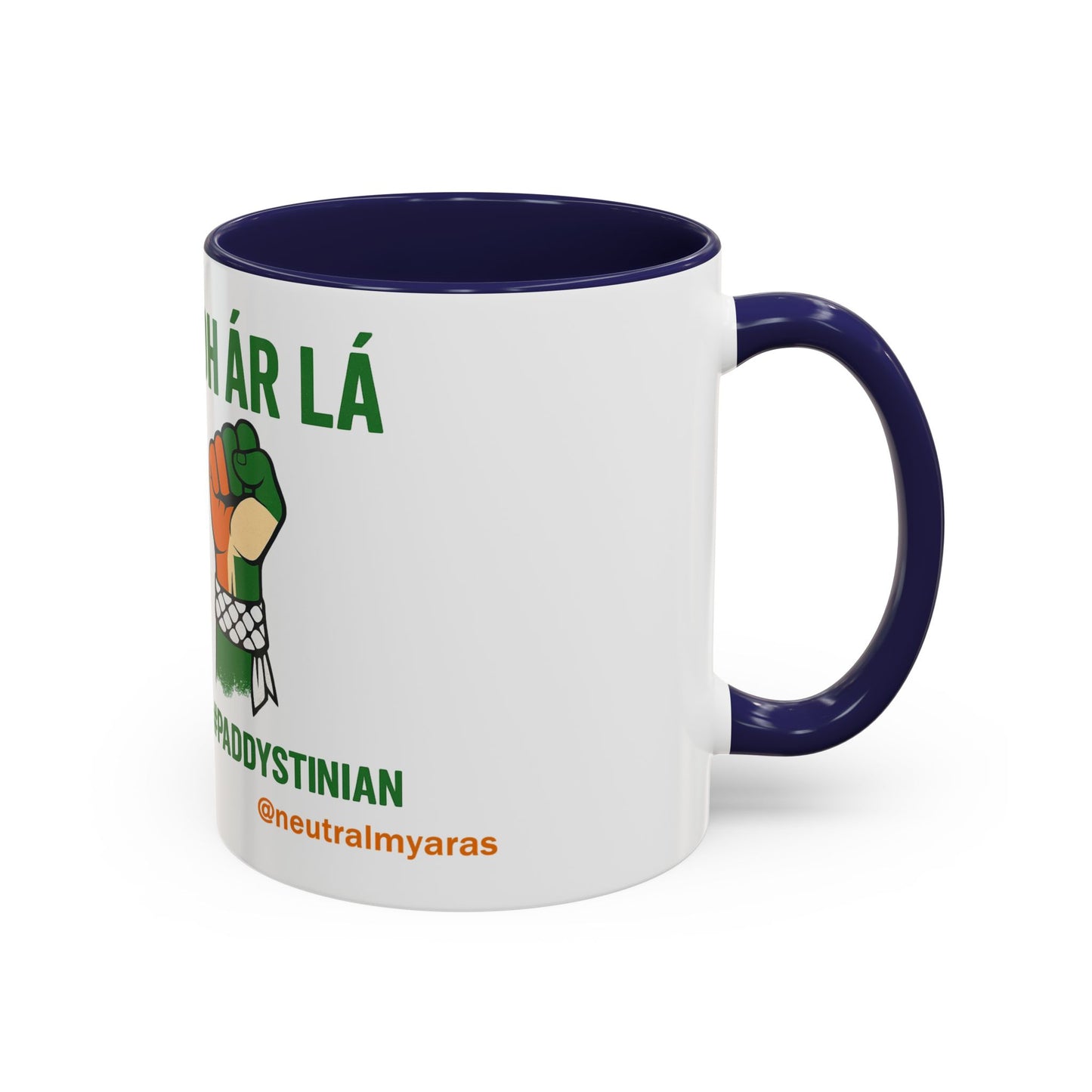 ☕ Tiocfaidh ár lá Meets Intifada – One Struggle - Paddystinian Mug