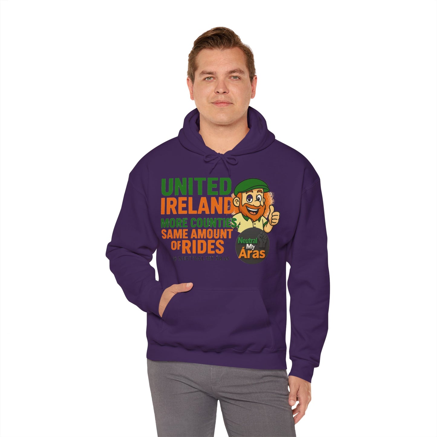 "UNITED IRELAND – MORE COUNTIES, SAME AMOUNT OF RIDES" – The Only Thing That’s Changing is the Territory - United Ireland Graphic Hoodie