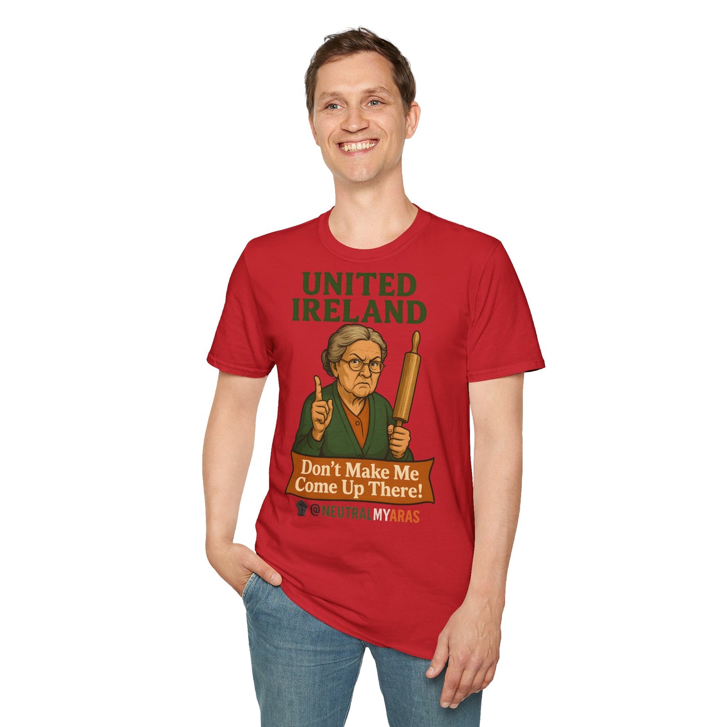 🔥 ANGRY GRANNY "United Ireland – Don’t Make Me Come Up There" T-Shirt ☘️