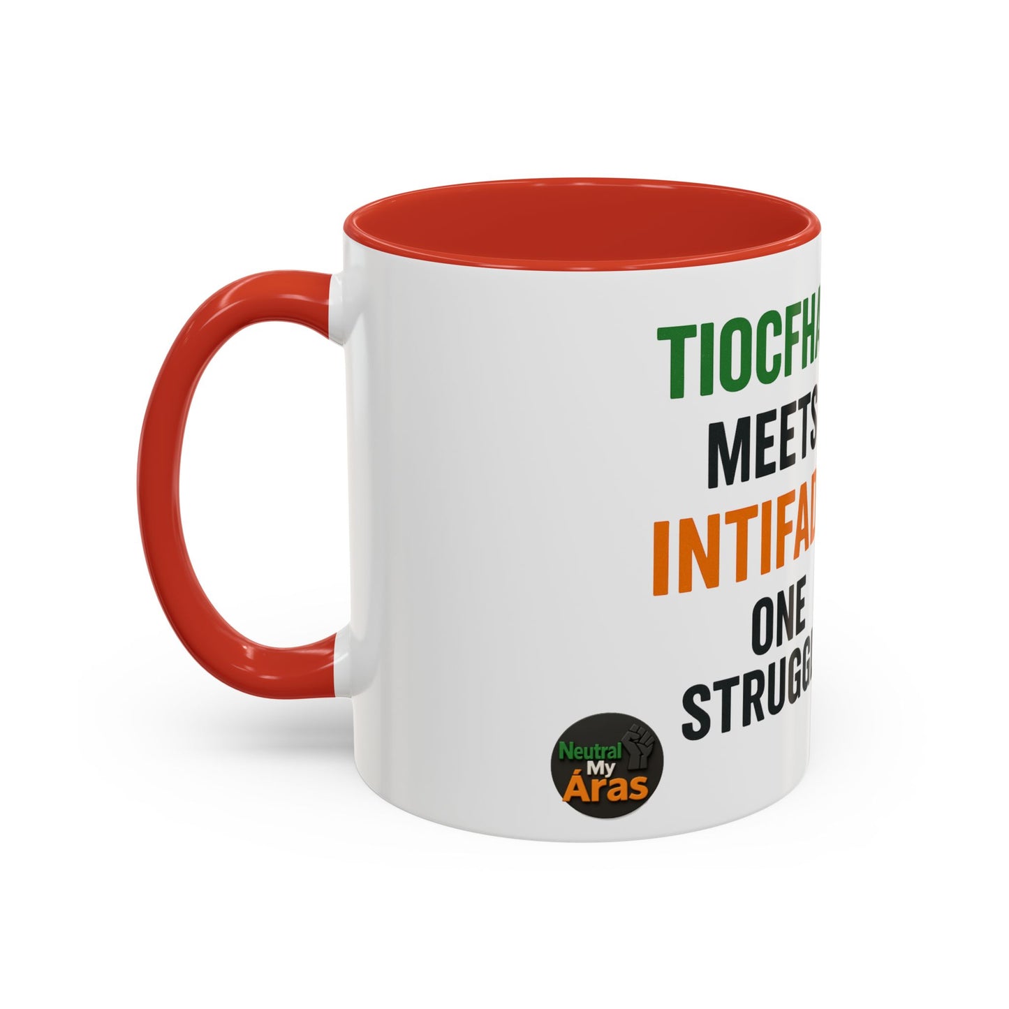 ☕ Tiocfaidh ár lá Meets Intifada – One Struggle - Paddystinian Mug