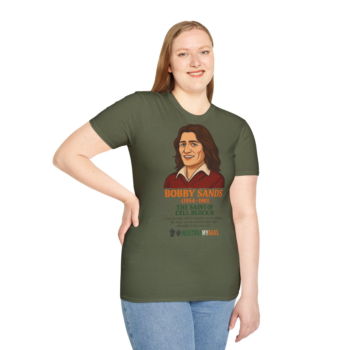 🟧 Bobby Sands – The Saint of Cell Block H T-Shirt ☘️