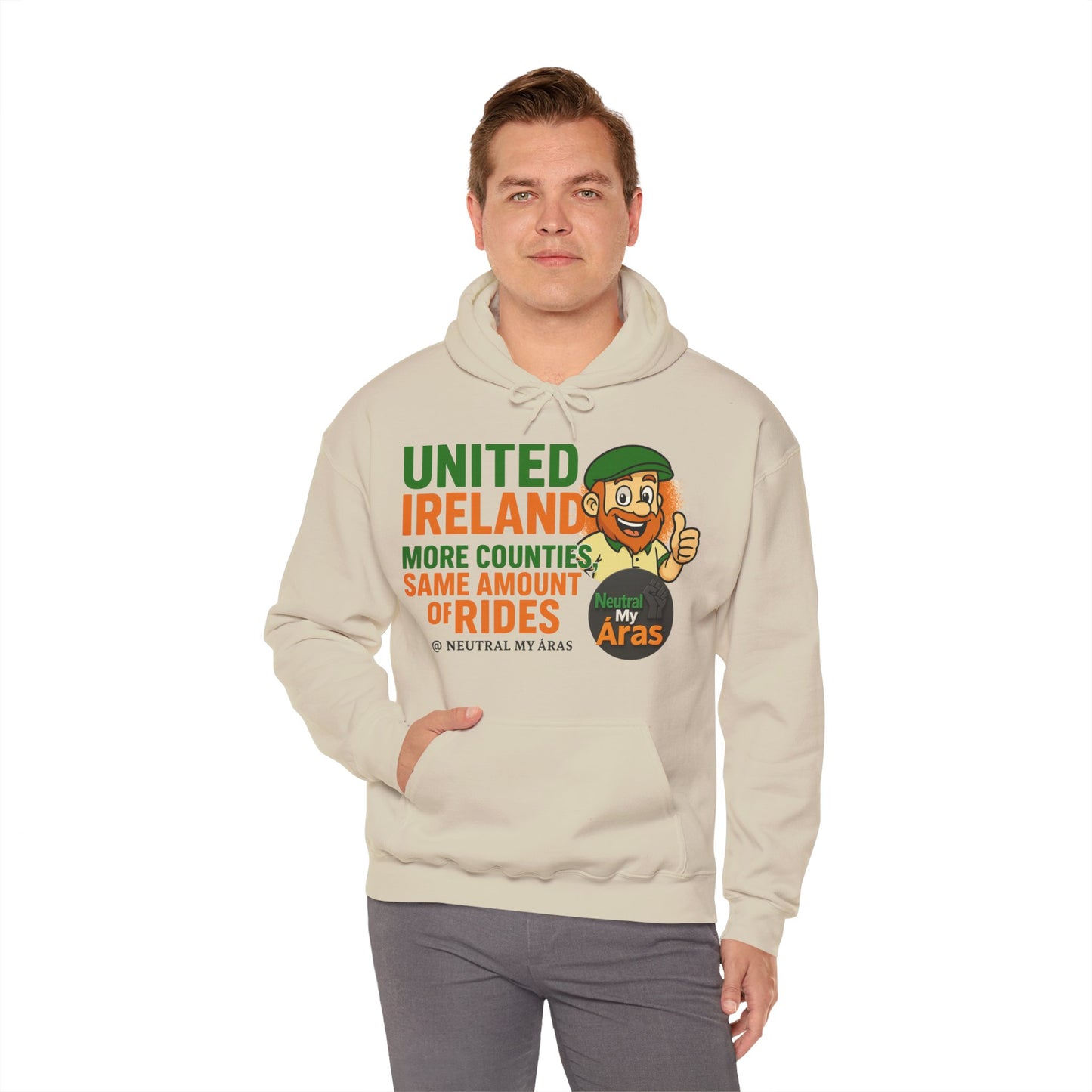 "UNITED IRELAND – MORE COUNTIES, SAME AMOUNT OF RIDES" – The Only Thing That’s Changing is the Territory - United Ireland Graphic Hoodie