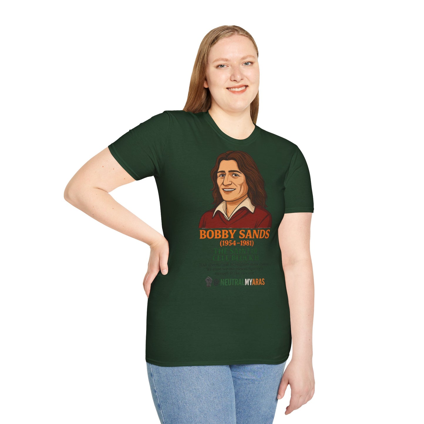 🟧 Bobby Sands – The Saint of Cell Block H T-Shirt ☘️