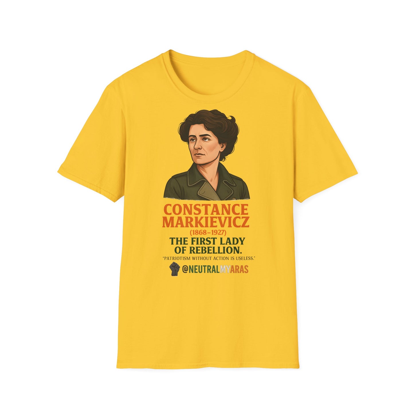 🇮🇪 Constance Markievicz T-Shirt – The First Lady of Rebellion 🇮🇪 Tee