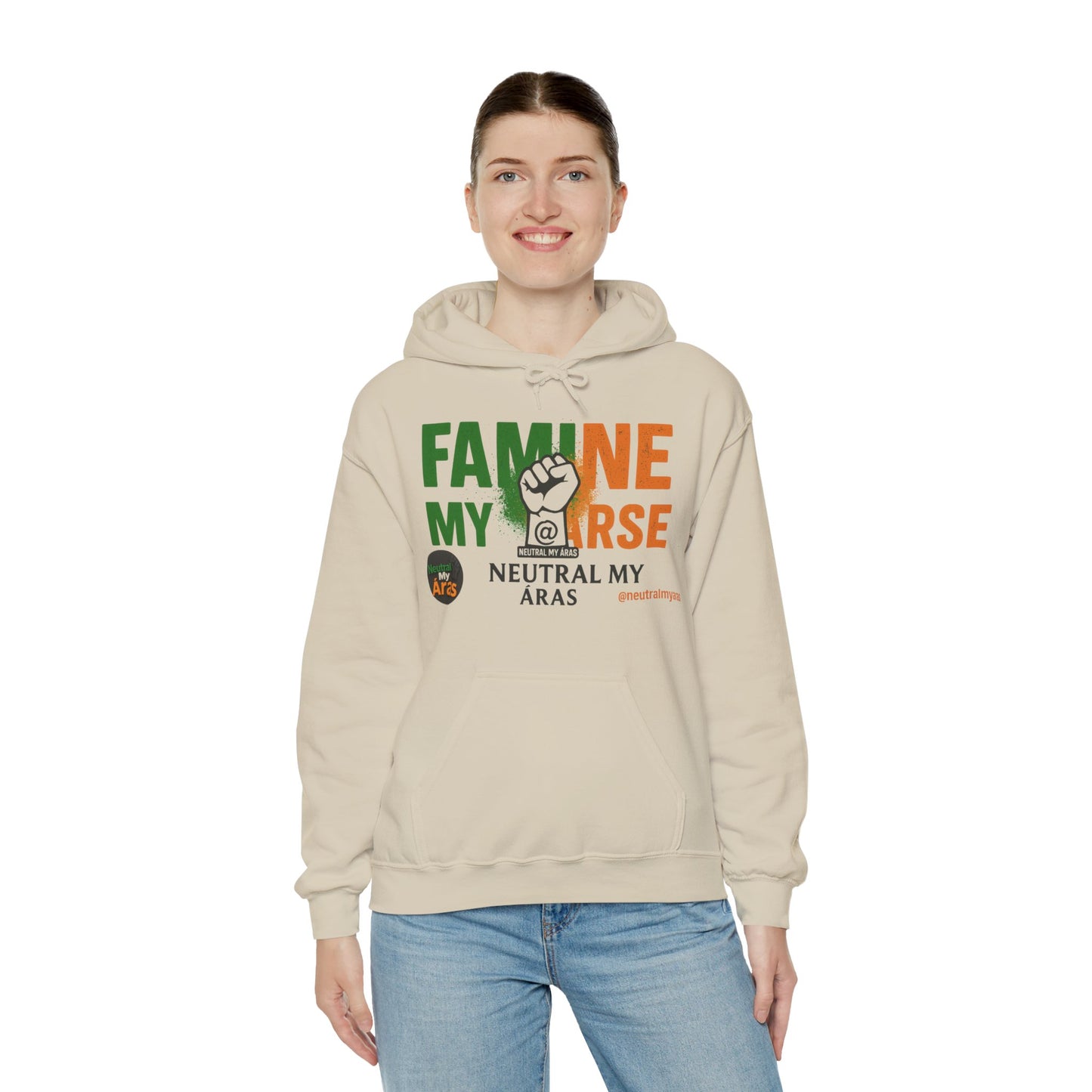 "FAMINE MY ARSE" – The Hoodie That Speaks Truth, and a Bit of Cheek