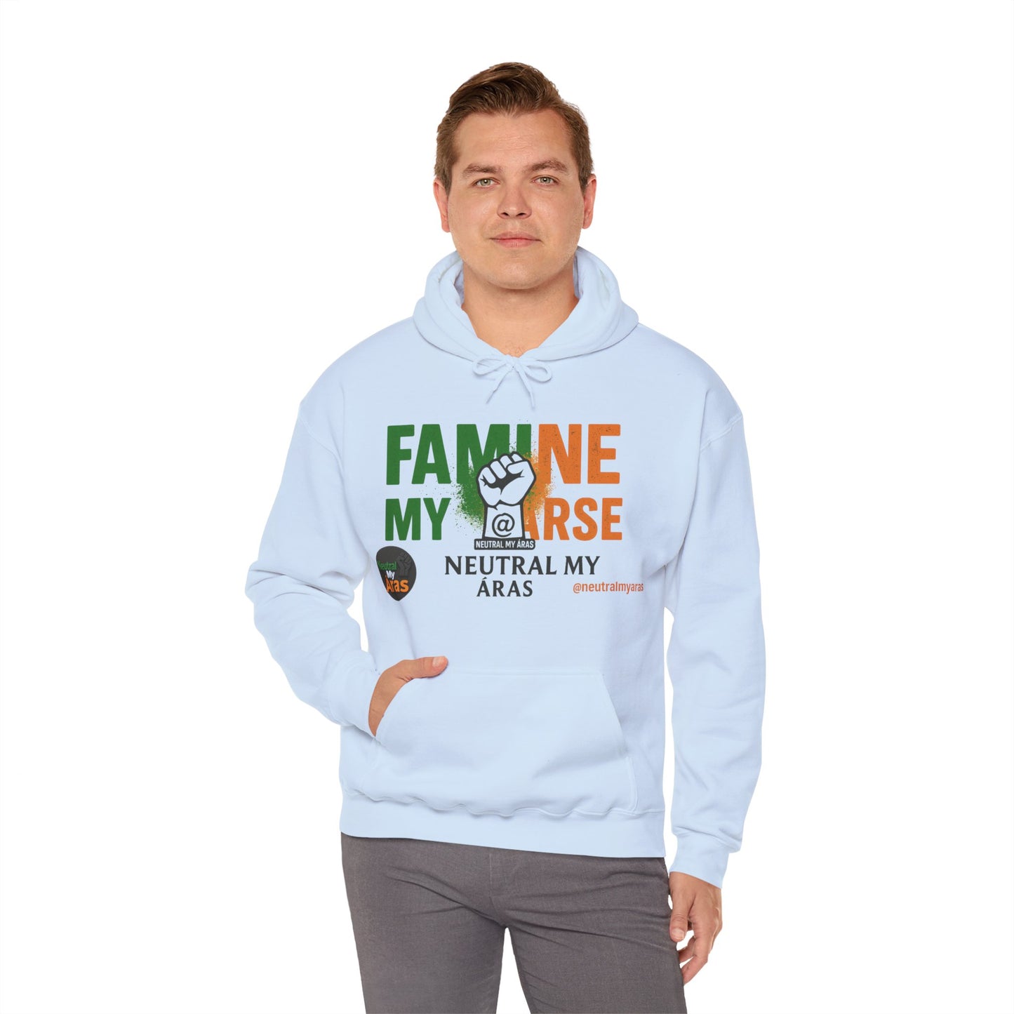 "FAMINE MY ARSE" – The Hoodie That Speaks Truth, and a Bit of Cheek