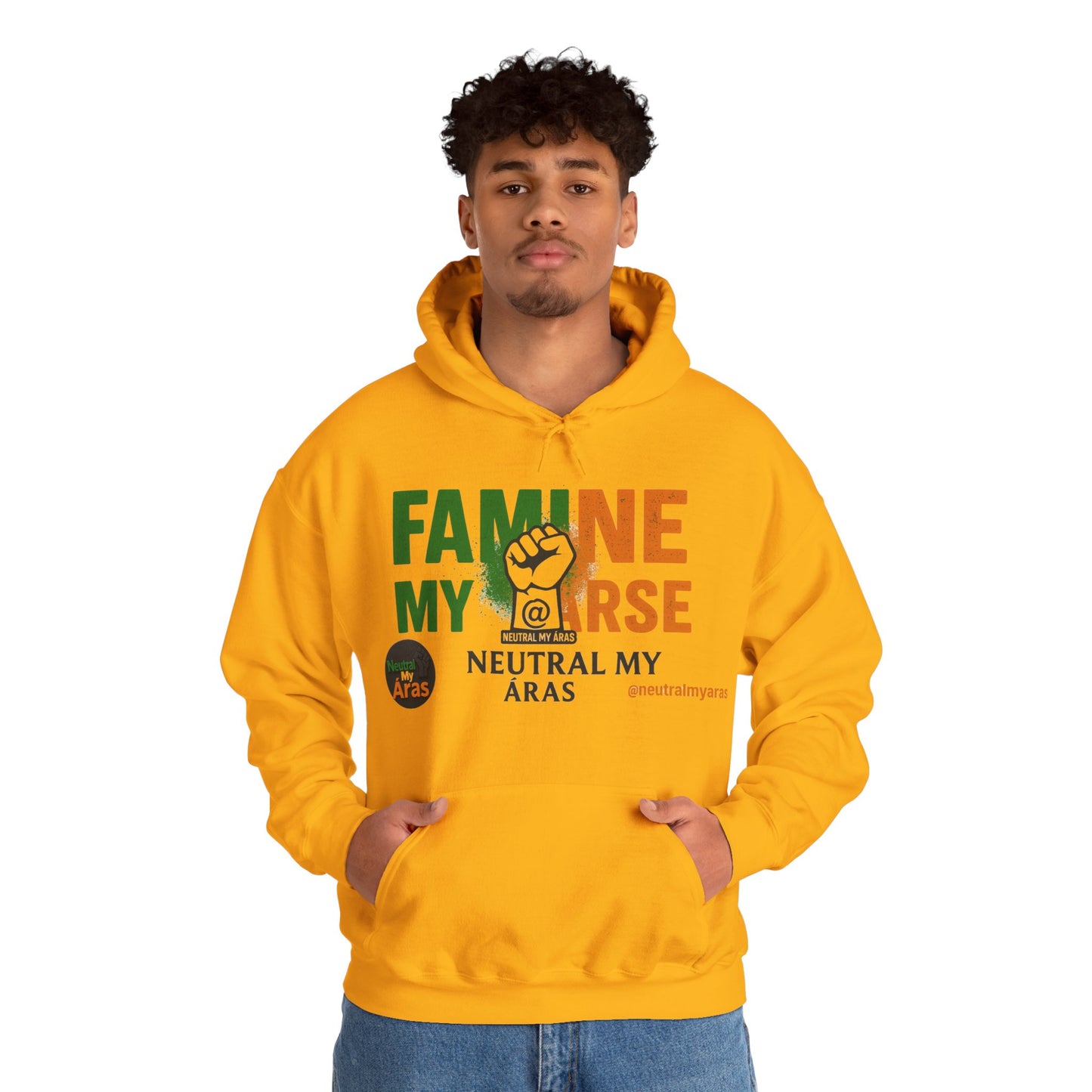 "FAMINE MY ARSE" – The Hoodie That Speaks Truth, and a Bit of Cheek